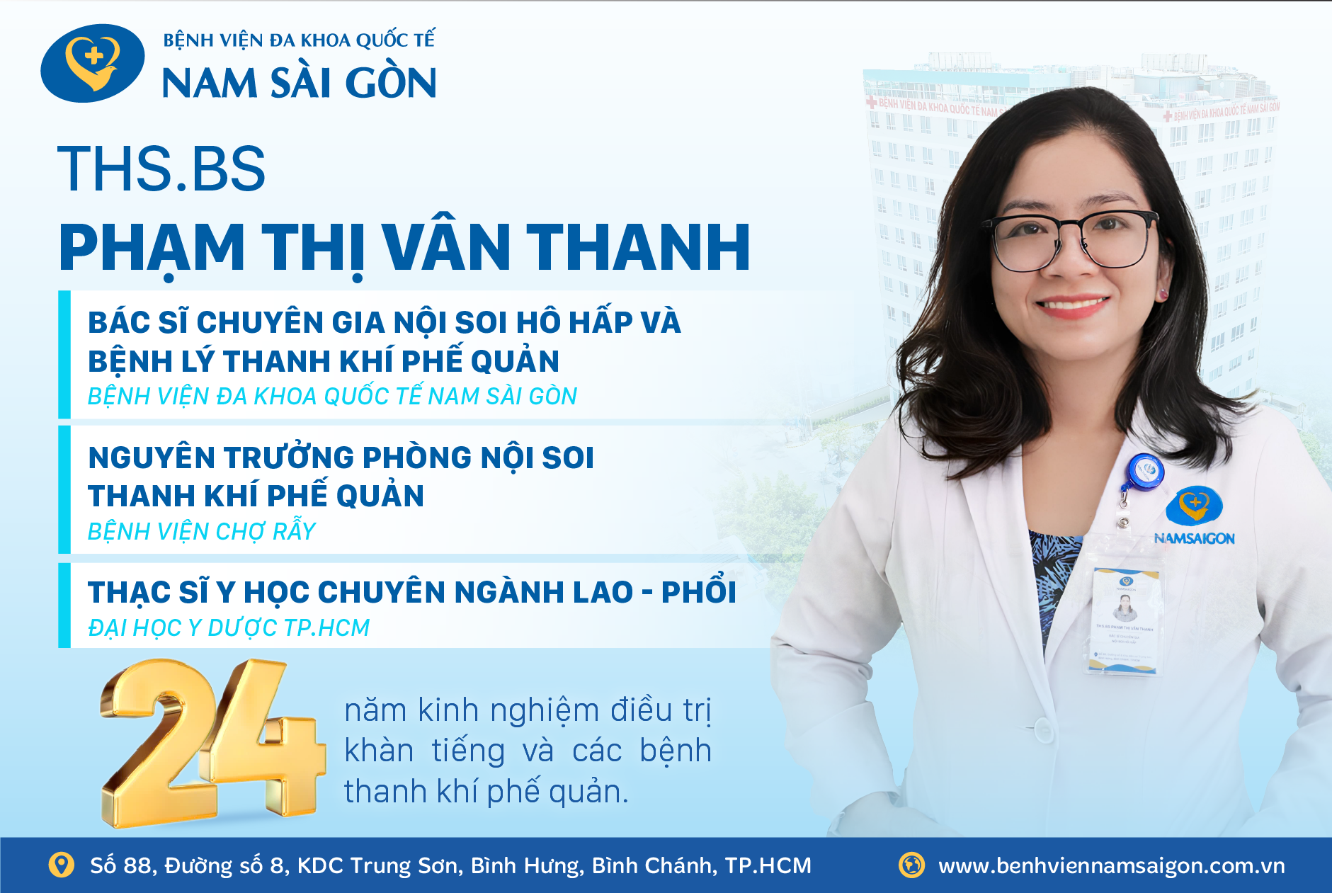 THĂM KHÁM CÁC BỆNH LÝ THANH - KHÍ - PHẾ QUẢN CÙNG THS.BS PHẠM THỊ VÂN THANH